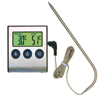 دماسنج دیجیتالی پراب دار استیل و تایمردار با کابل 1متر TP700 (ترمومتر دیجیتالی)